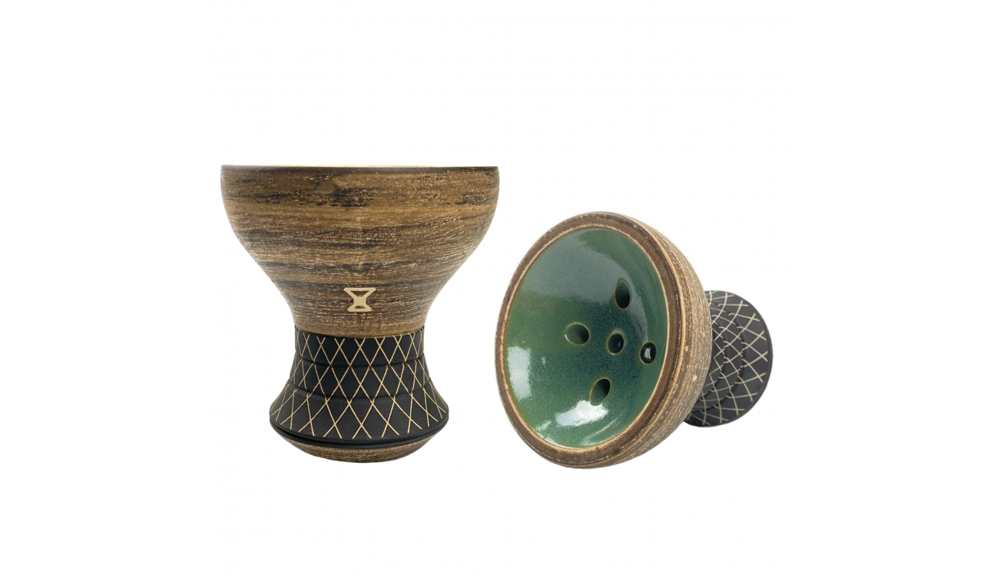 Alpha Bowl Hookah Bowl - Turk Design (Forest)