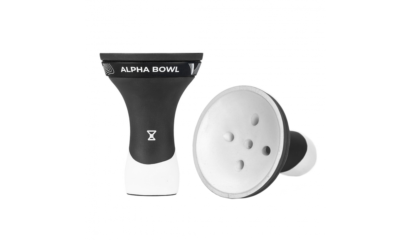 Alpha Bowl - Race Classic (White Matte) Shisha Bowl