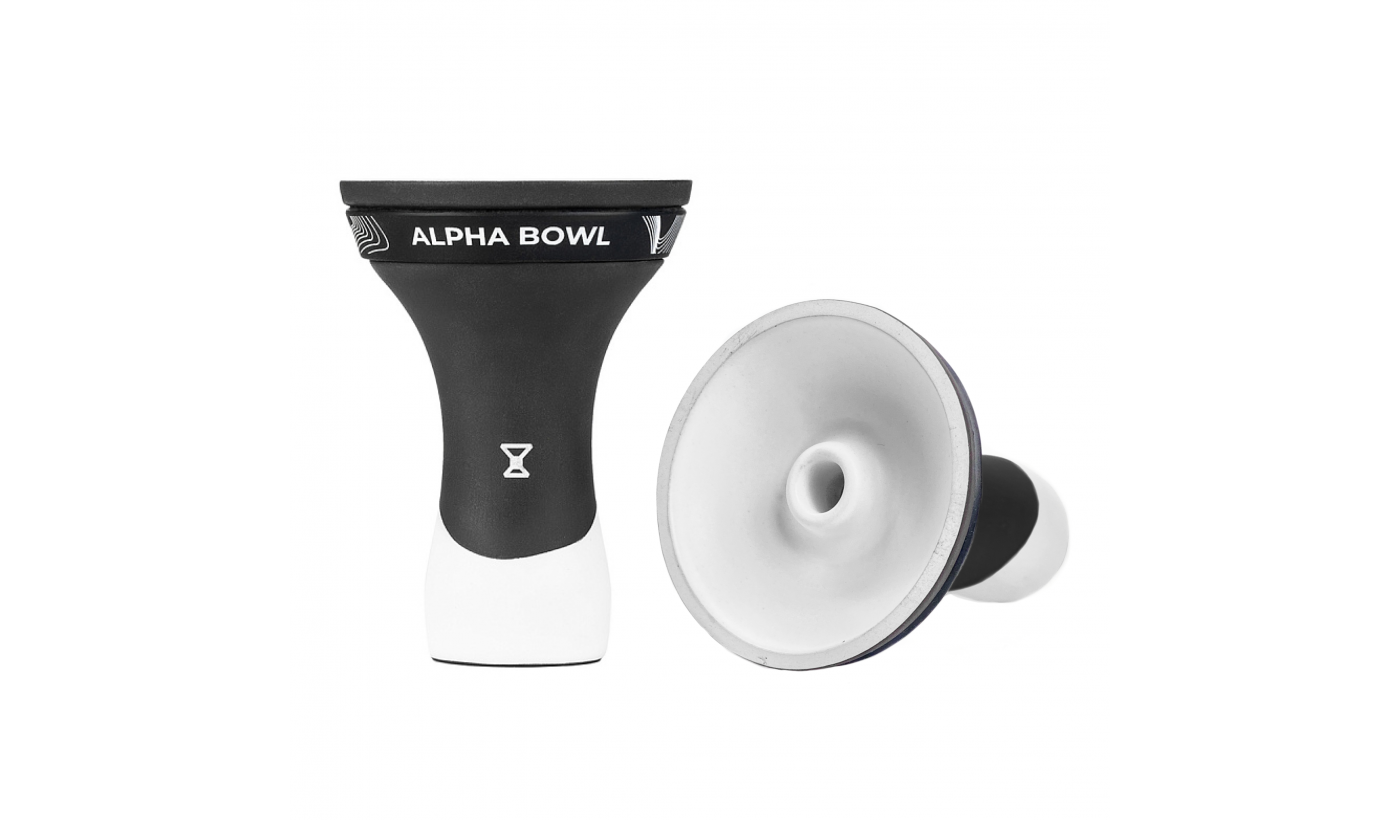 Alpha Bowl - Race Phunnel (White Matte) Shisha Bowl