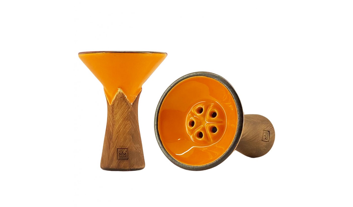 BigMaks KING Glaze Hookah Bowl (Orange Peel)