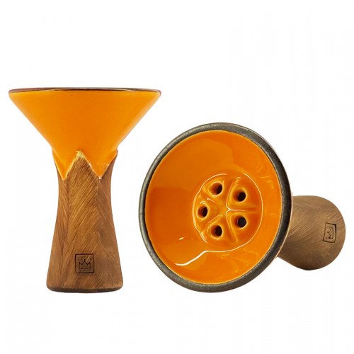 BigMaks KING Glaze Hookah Bowl (Orange Peel)