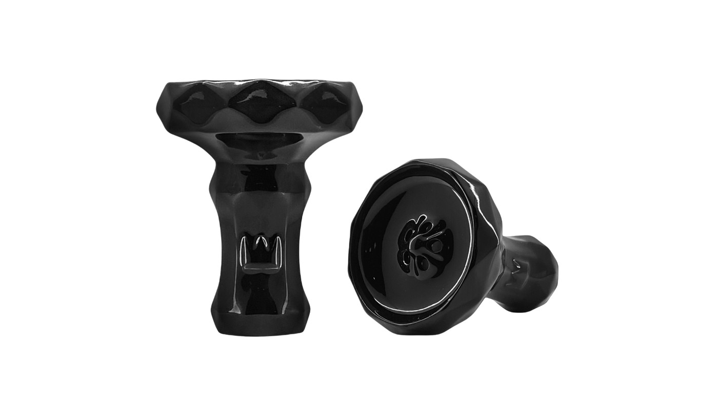 BigMaks Edge Glaze Hookah Bowl (Black Gloss)