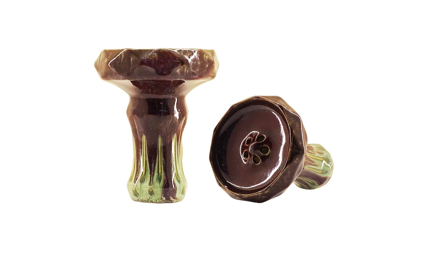 BigMaks Edge Glaze Shisha Bowl (Rot-Grün)