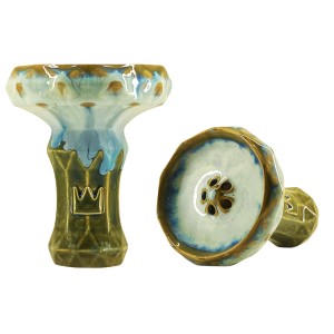 Чаша для кальяна BigMaks Edge Glaze (Зелено-голубой)