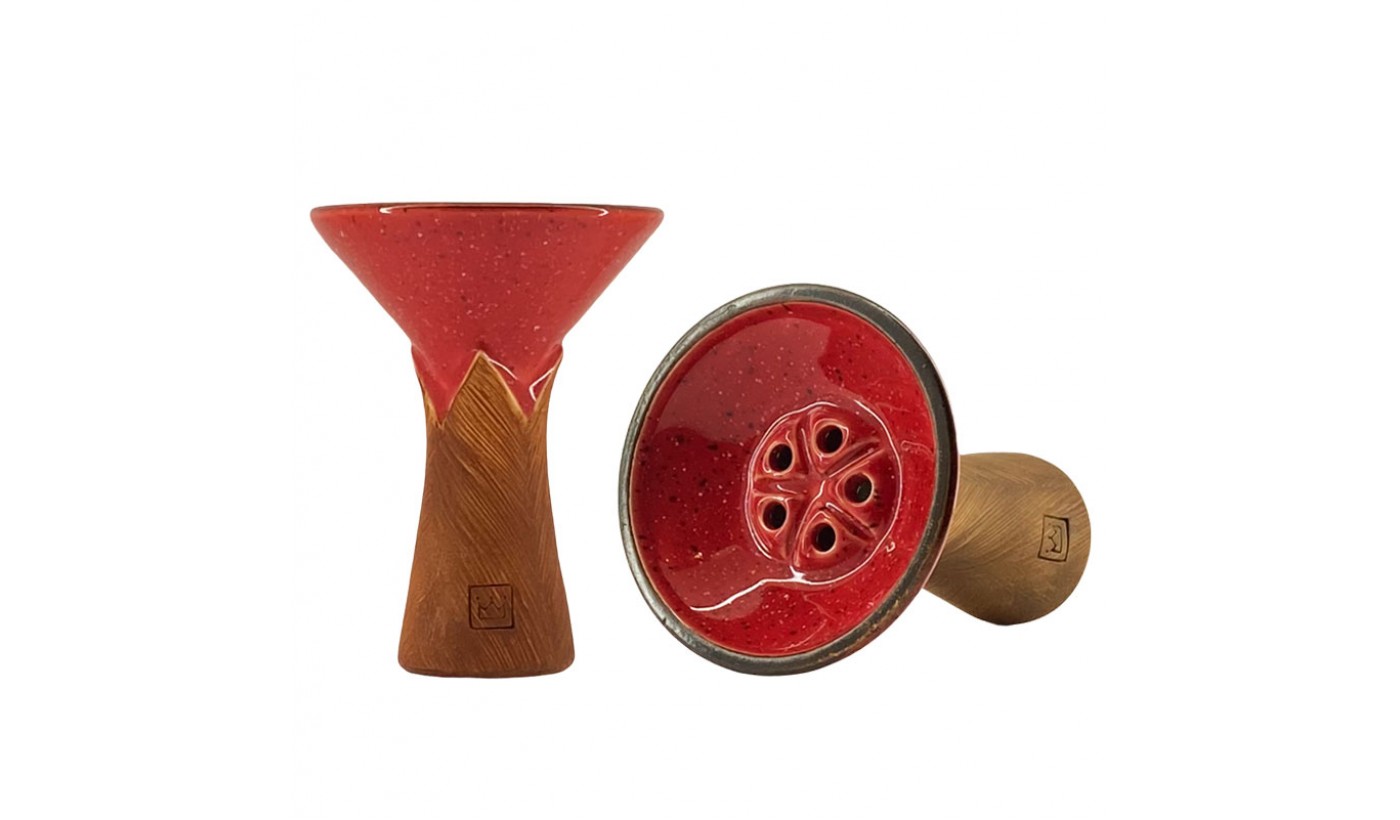 BigMaks KING Glaze Hookah Bowl (Red)