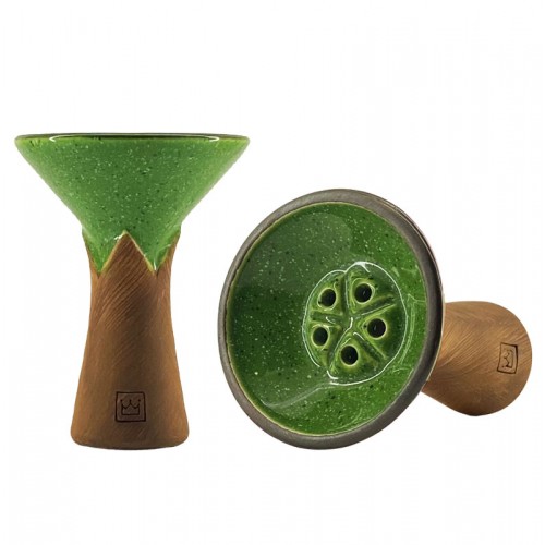 BigMaks KING Glaze Hookah Bowl (Forest Green)