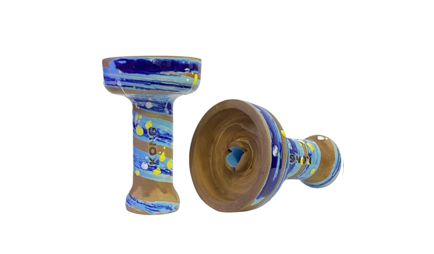 Hookah Bowl Kong Phunnel Space (Van Gogh Blue)