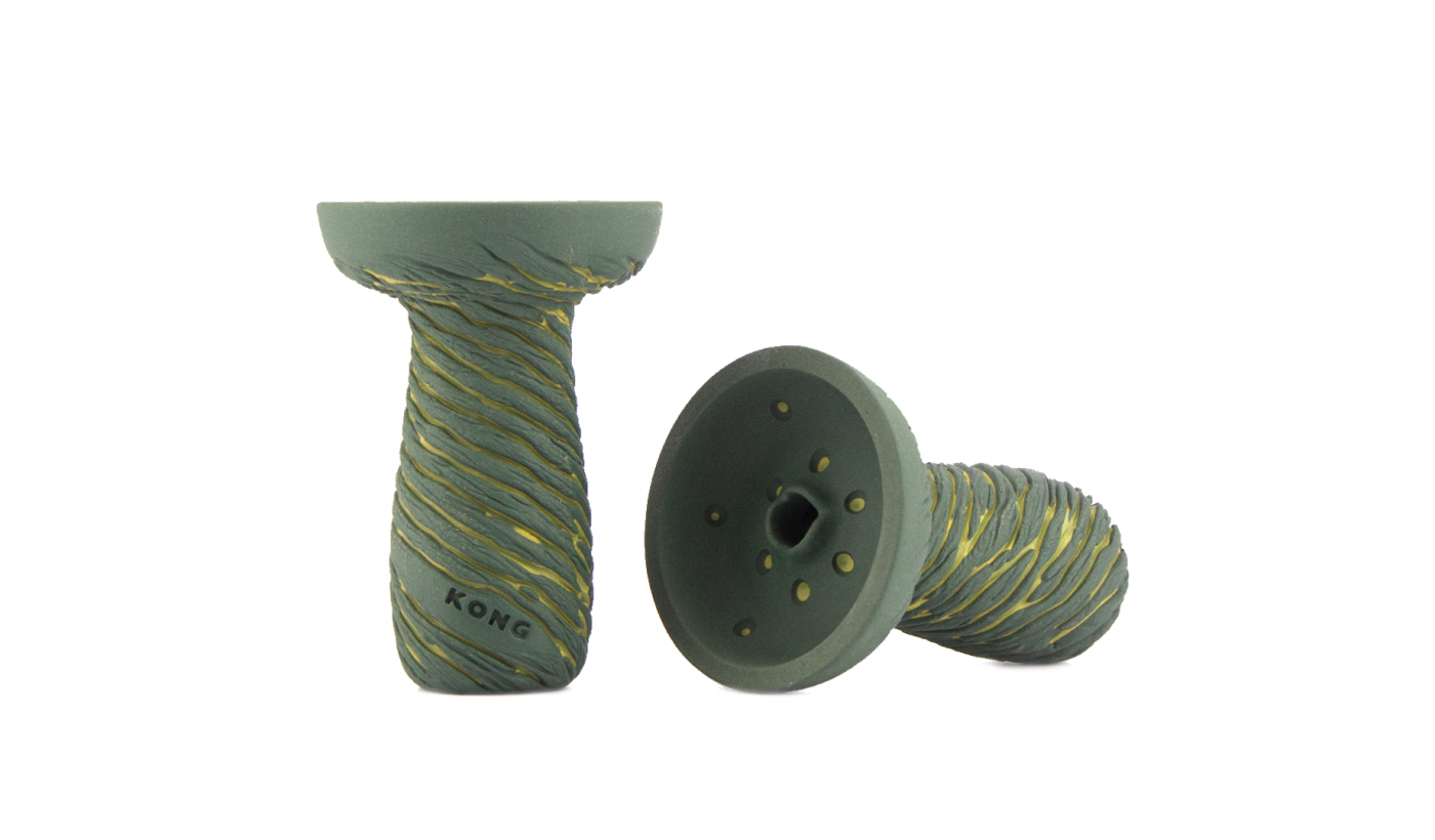 Hookah Bowl Kong Phunnel Lava Deep Green