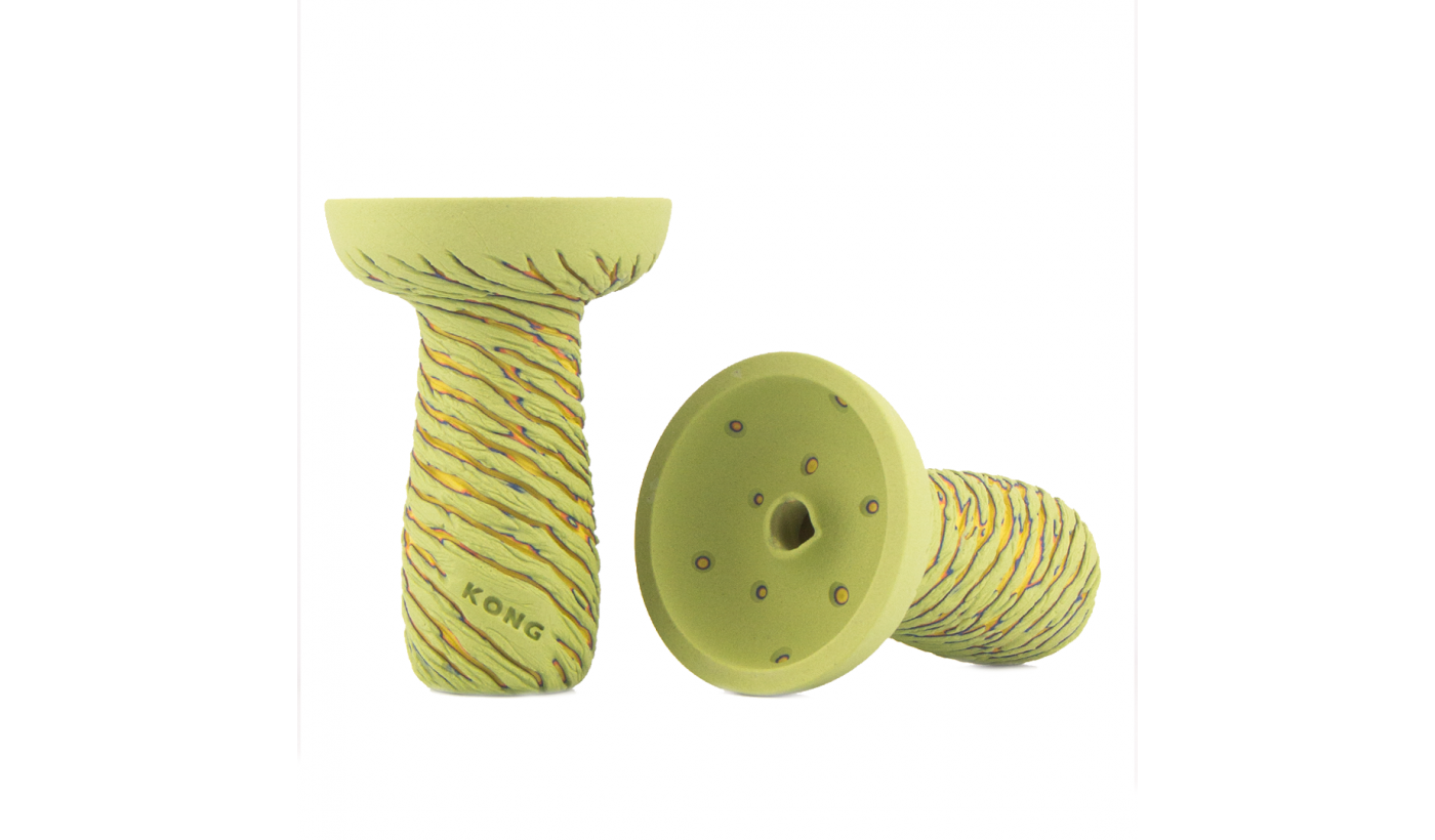Hookah Bowl Kong Phunnel Lava White Green
