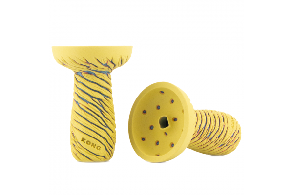 Hookah Bowl Kong Phunnel Lava Yellow