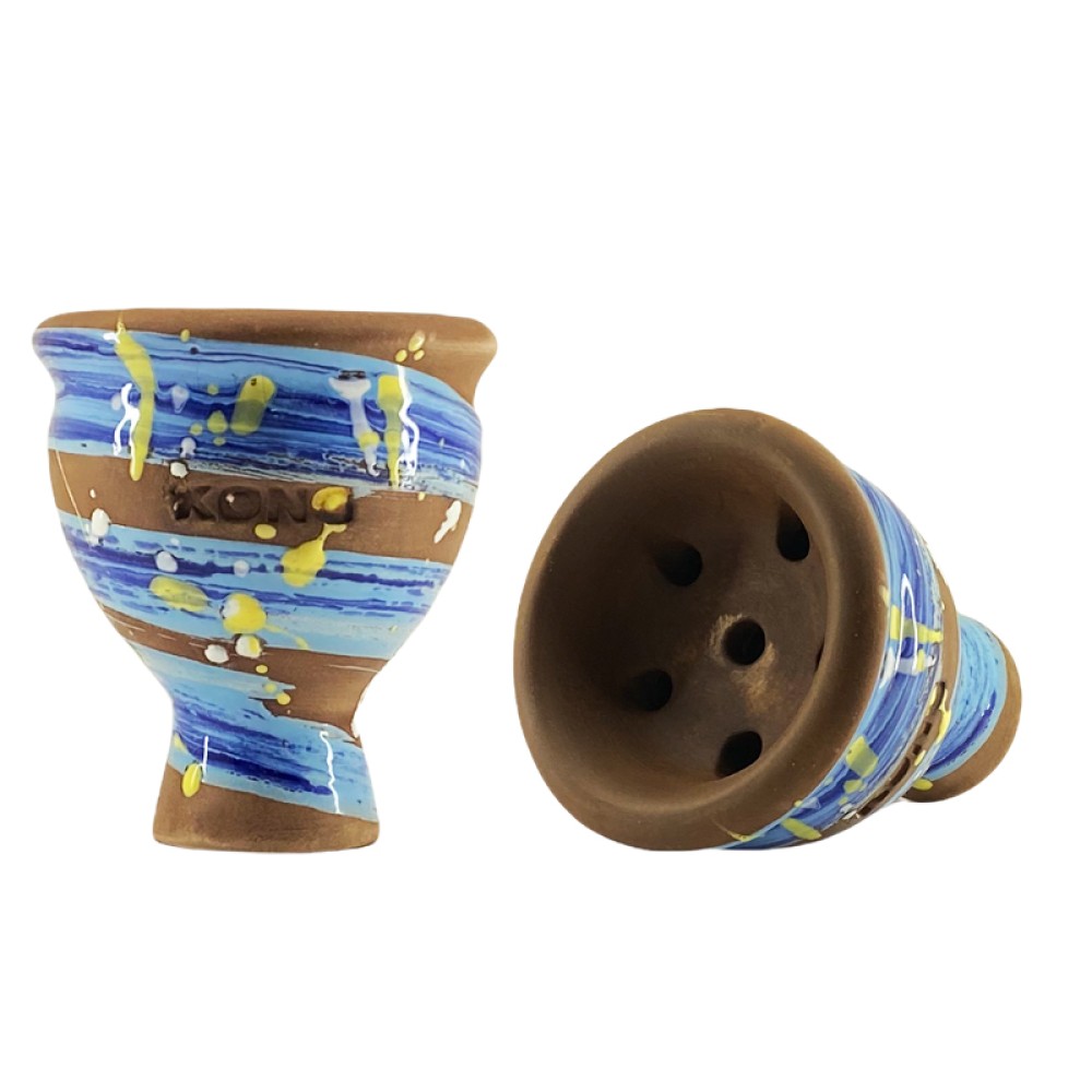 Чаша для кальяна Kong Mummy Glaze Space (Van Gogh Blue)
