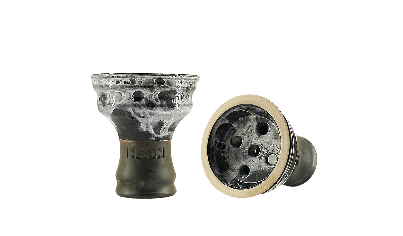 Hookah Bowl Moon Classic Rocky (Venom Marble Black)