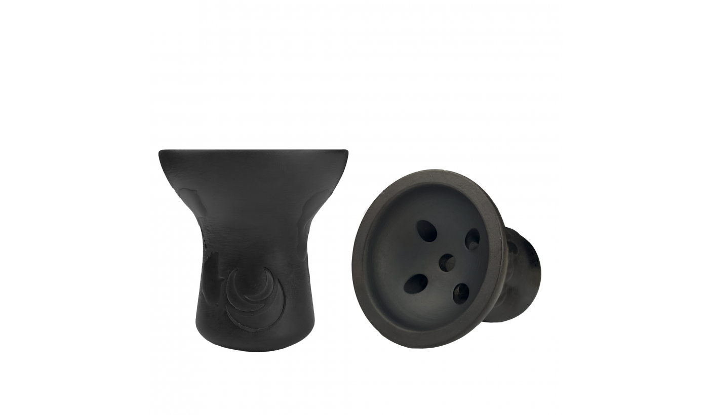 Moon Turkish Shisha Bowl (Cap Black Matt)