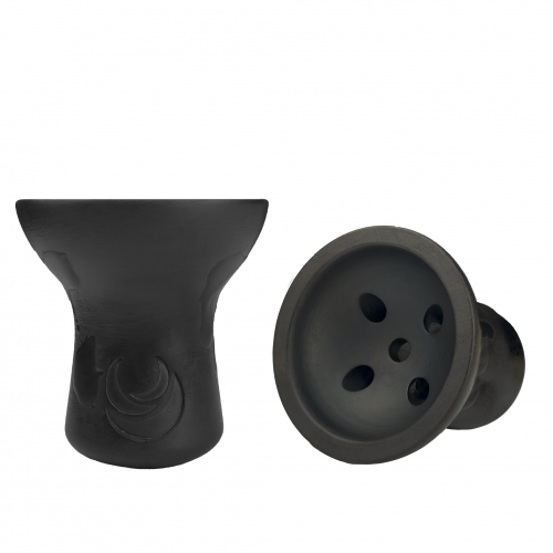 Moon Turkish Hookah Bowl (Cap Black Matt)