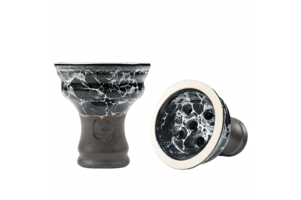 Moon Classic Rocky shisha Bowl (Marble Black)