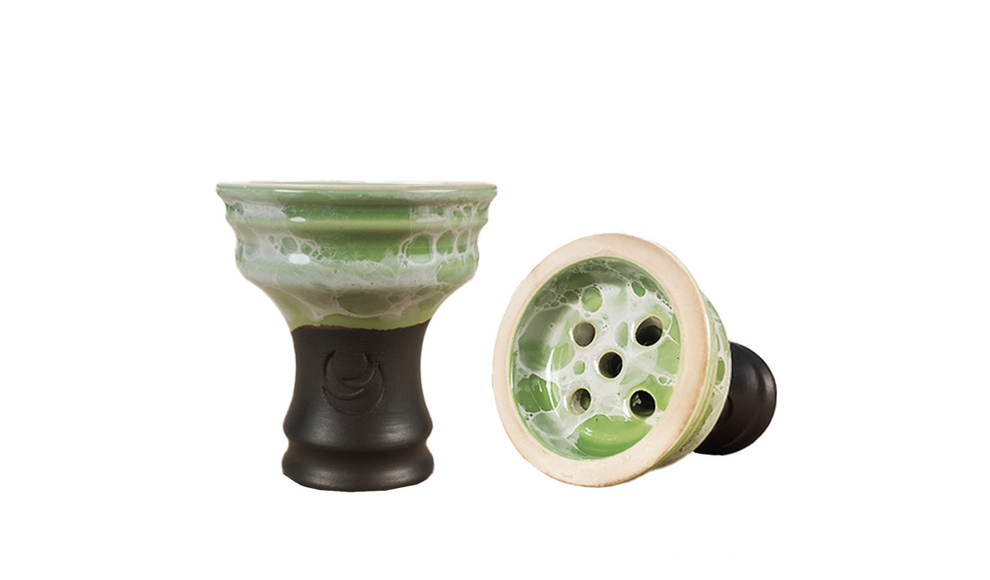 Moon Classic Rocky Hookah Bowl (Marble Green)