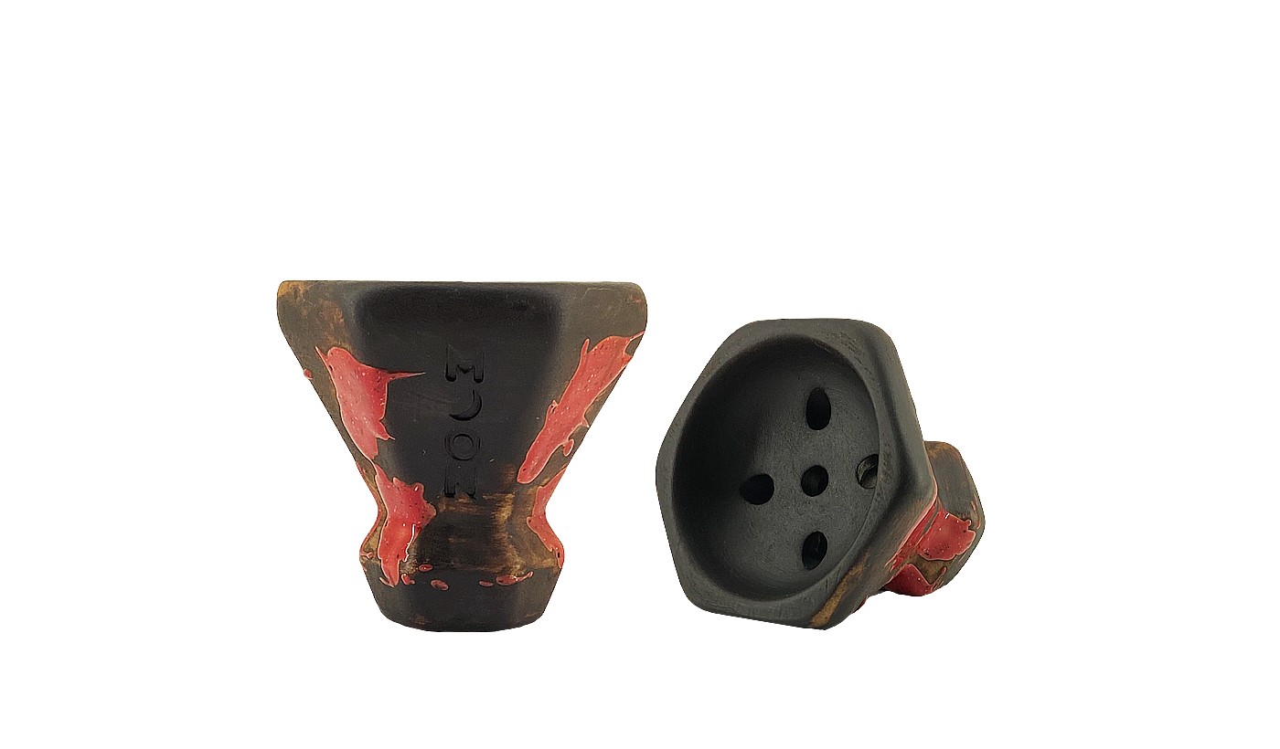 Moon Grand Shisha Bowl (Cap Red Cardinal)