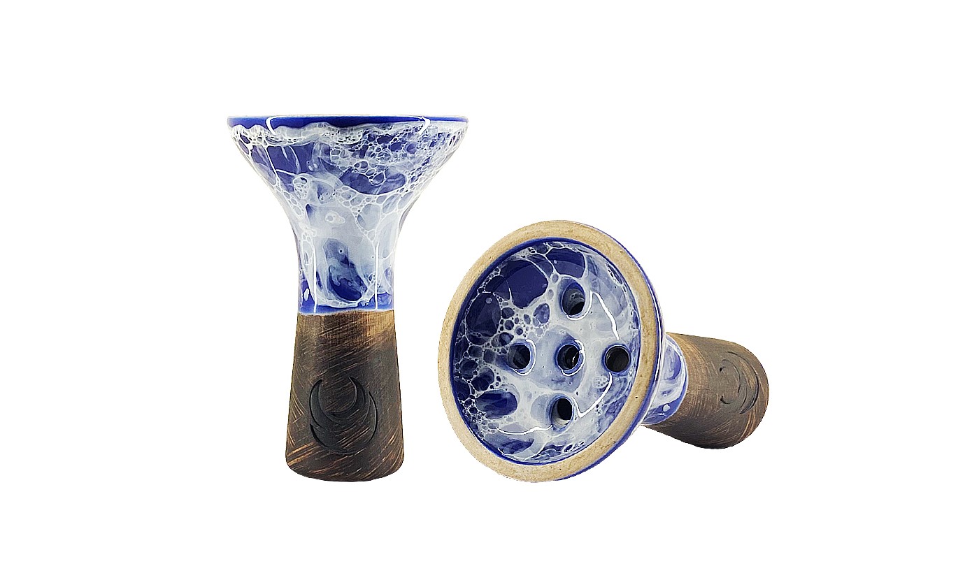 Moon Killer Shisha Bowl (Marble Blue)