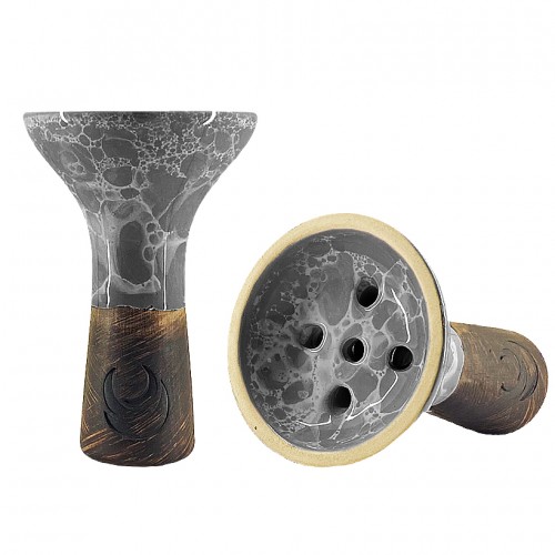 Moon Killer Shisha Bowl (Marble Grey White)