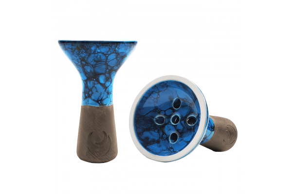 Moon Killer (Marmor Blau Schwarz) Shisha-Schale