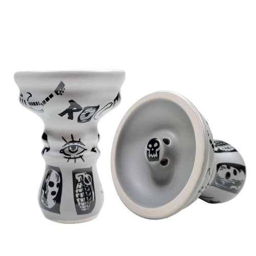 Moon Vortex Punk Shisha Bowl (Gray)
