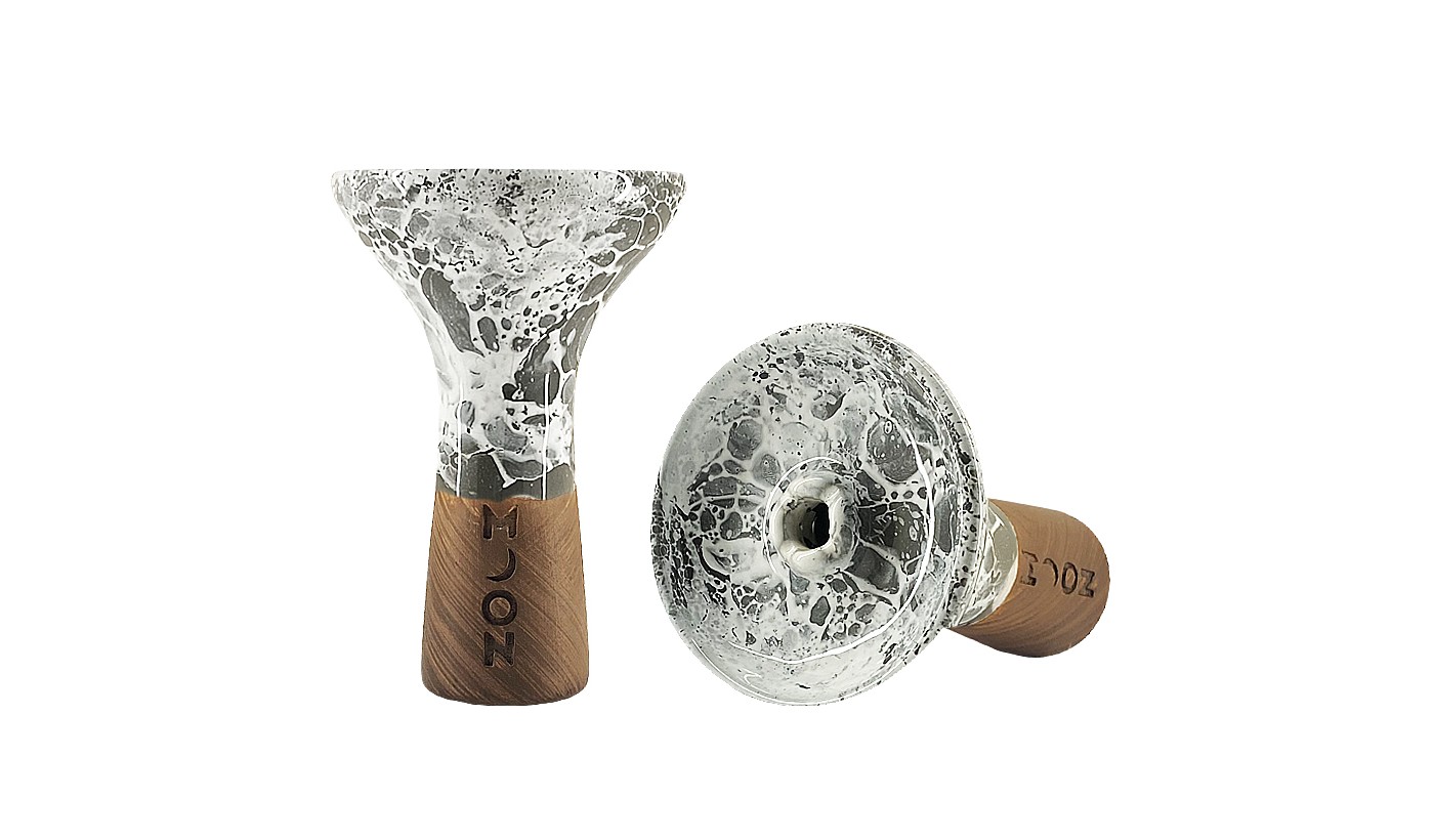 Moon Phunnel Hookah Bowl (Marble Grey White)