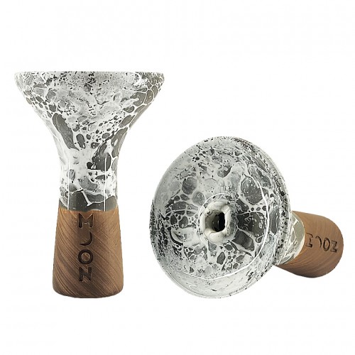 Moon Phunnel Hookah Bowl (Marble Grey White)