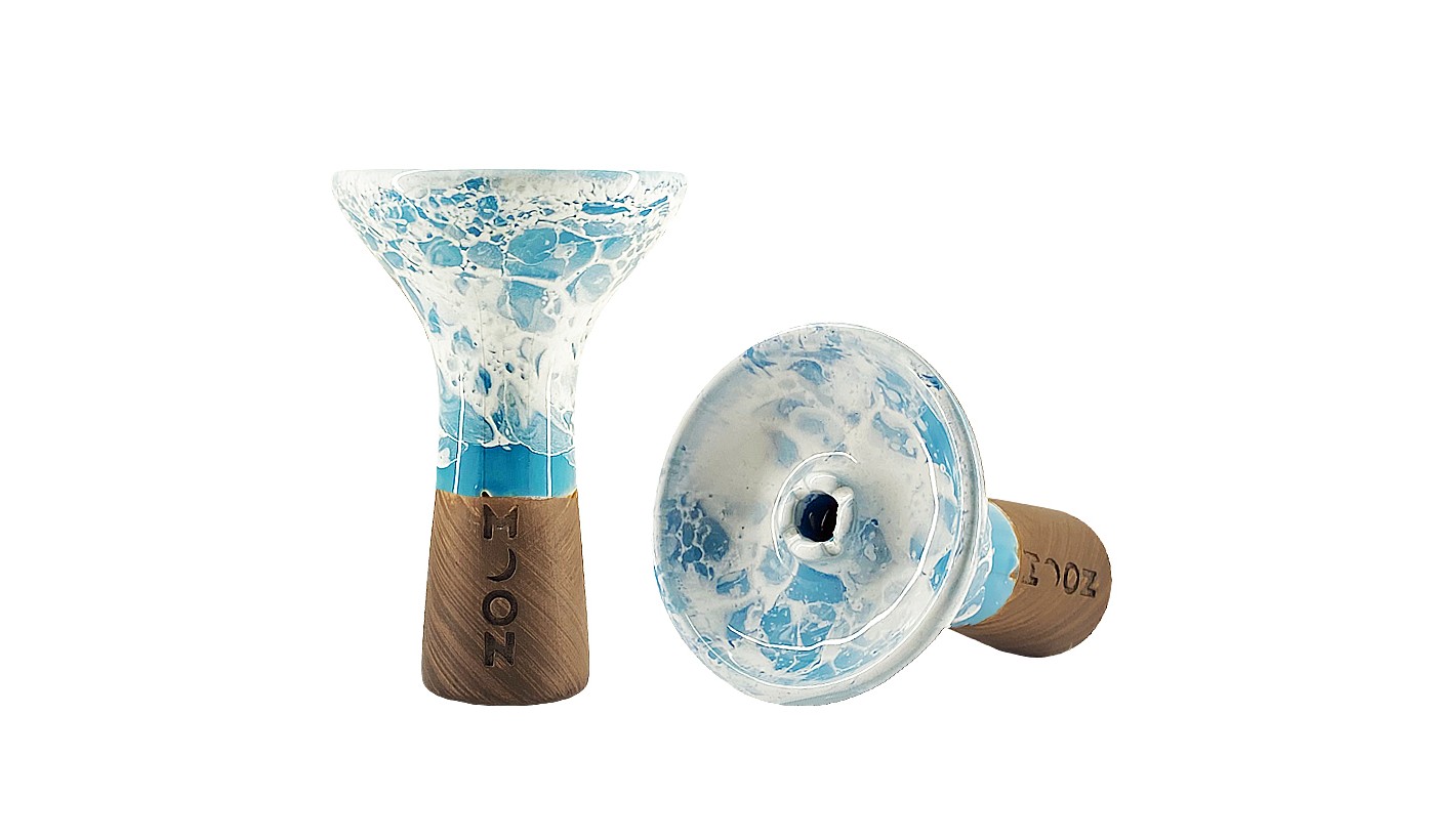 Moon Phunnel Hookah Bowl (Marble Light Blue)