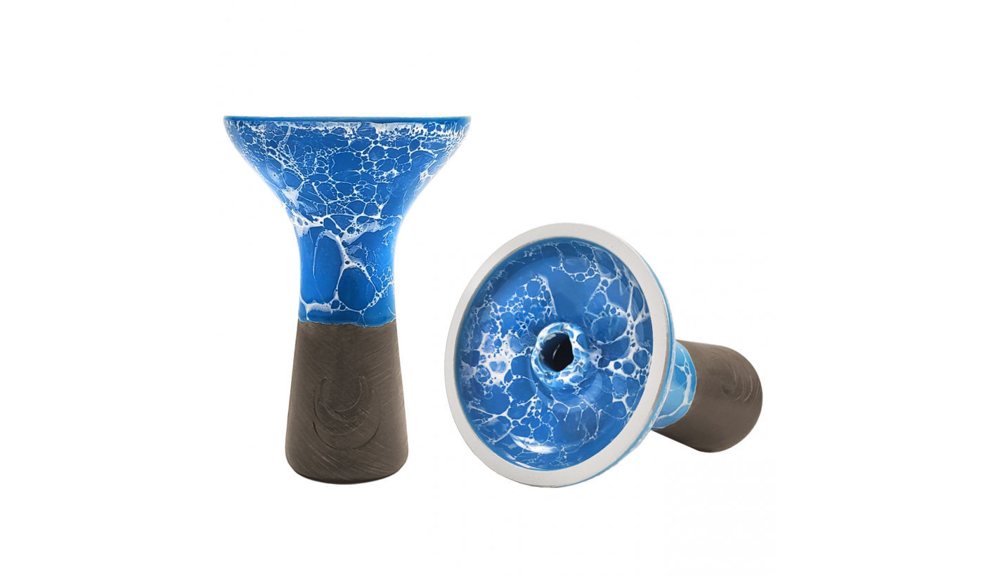 Bol à chicha Moon Phunnel (Marbré Bleu Blanc)