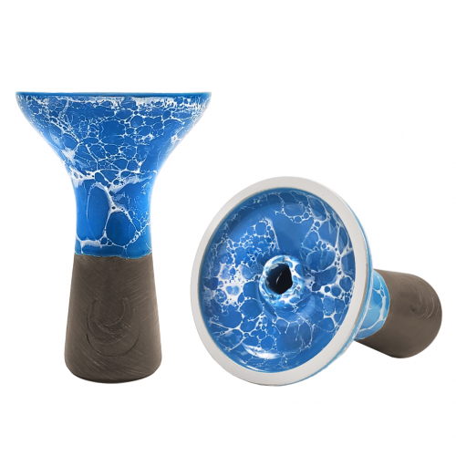 Bol à chicha Moon Phunnel (Marbré Bleu Blanc)