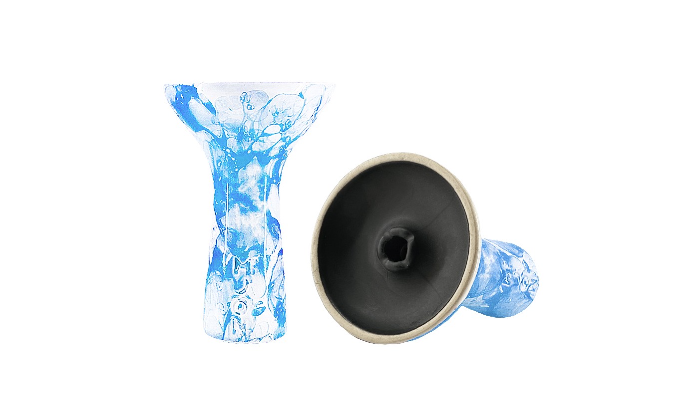 Hookah Bowl Moon Phunnel 2.0 White (Blue)