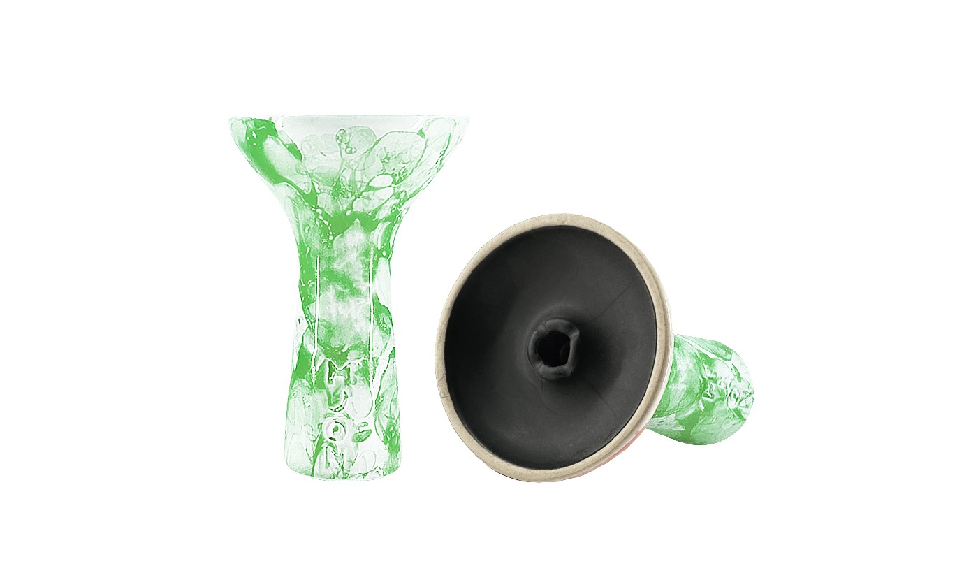 Hookah Bowl Moon Phunnel 2.0 White (Green)