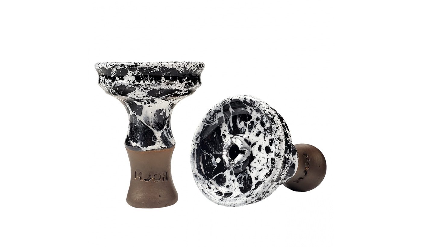 Moon Phunnel Kitty Hookah Bowl (Marble Black)