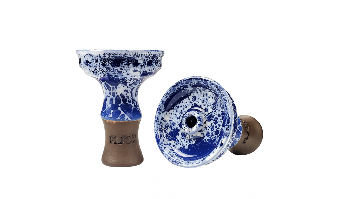 Moon Phunnel Kitty Hookah Bowl (Marble Blue)