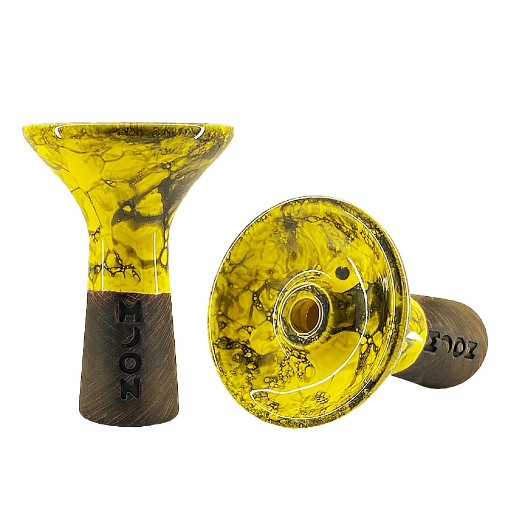 Чаша для кальяна Moon Phunnel Solo (Marble Yellow Black)