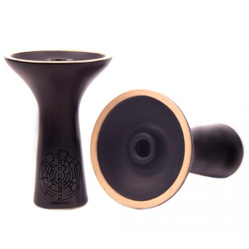 Moon Simple Dimple Shisha Bowl (Black)