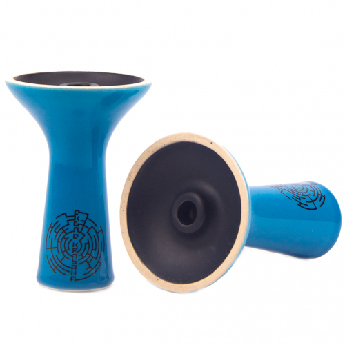 Moon Simple Dimple Shisha Bowl (Light Blue)