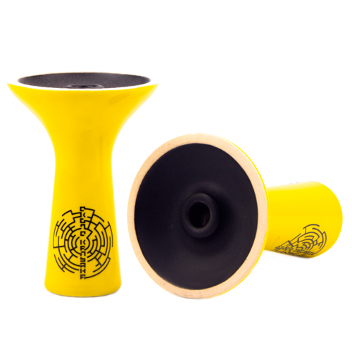 Shisha Bowl Moon Simple Dimple (Yellow)