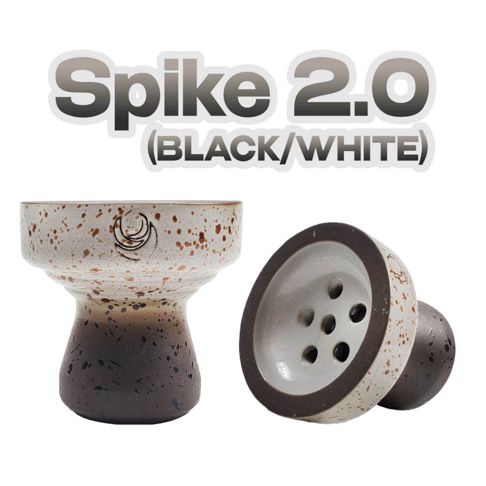 Чаша для кальяна Moon SPIKE 2.0 (Black white)
