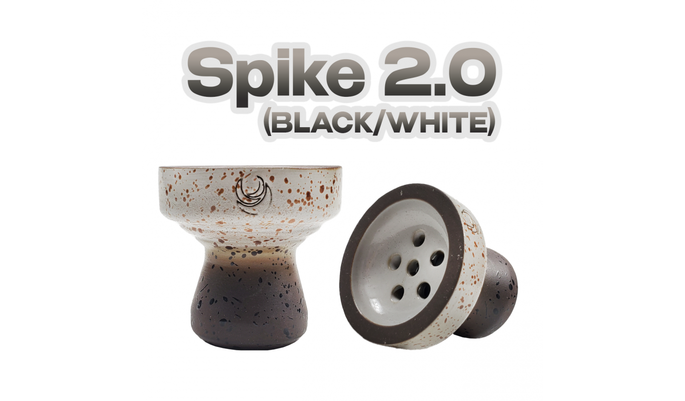Bol à narguilé Moon SPIKE 2.0 (noir blanc)