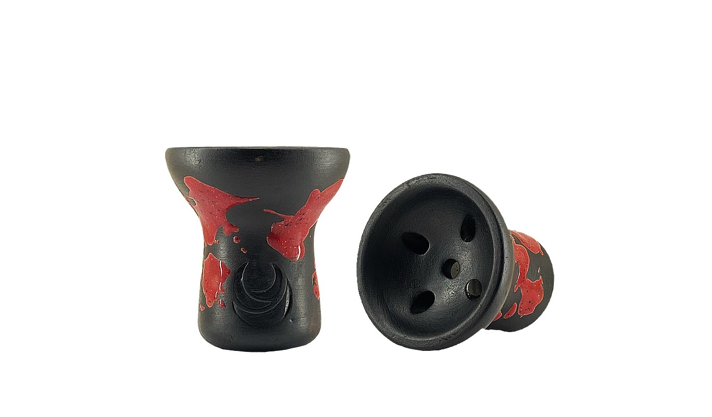 Moon Turkish Shisha Bowl (Cap Raspberry)