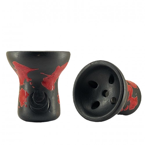 Moon Turkish Hookah Bowl (Raspberry Cap)