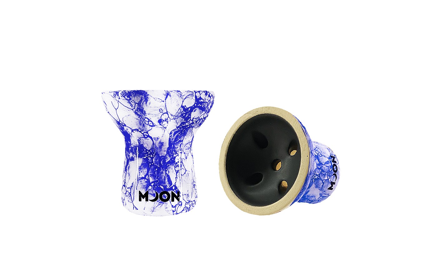 Hookah Bowl Moon Turkish 2.0 White (Dark Blue)