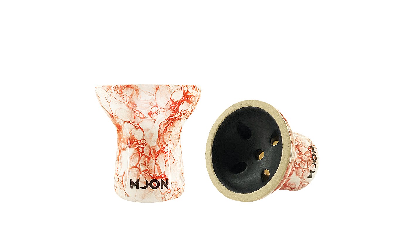 Hookah Bowl Moon Turkish 2.0 White (Red)