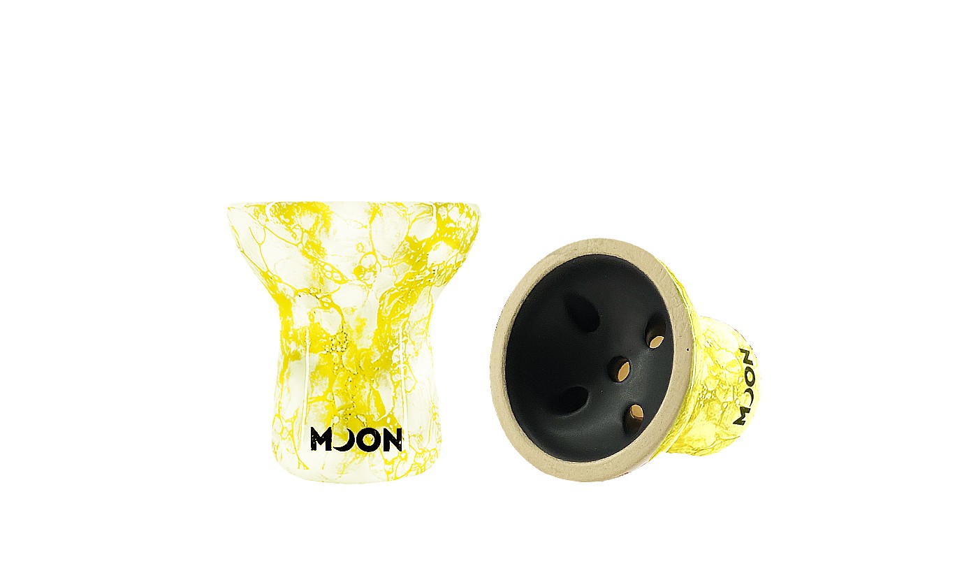 Shisha Bowl Moon Turkish 2.0 White (Yellow)