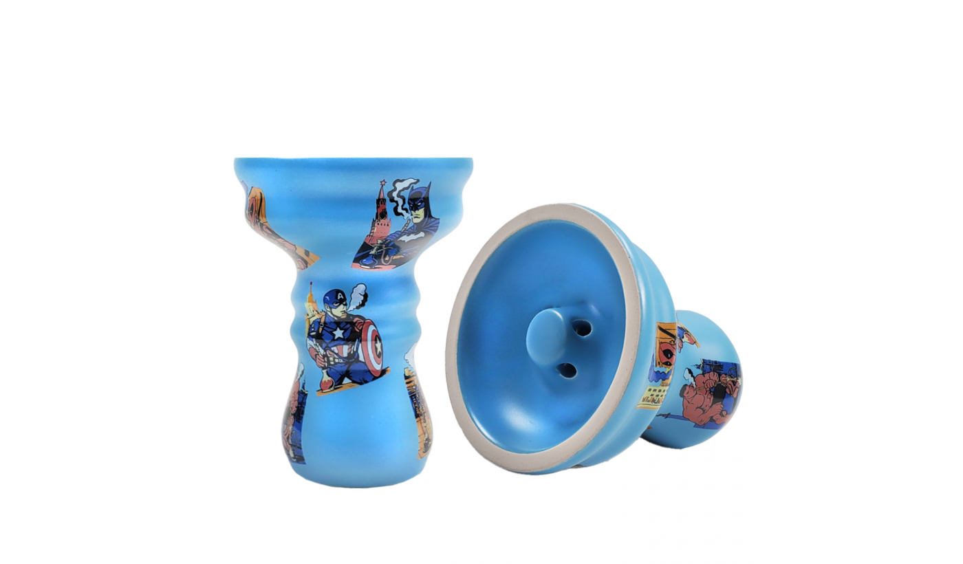 Moon Vortex Comics (Blue) Shisha-Schale