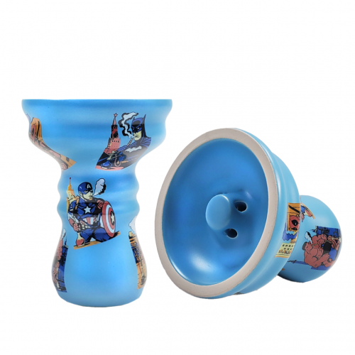 Moon Vortex Comics (Blue) Shisha-Schale