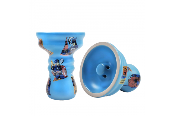 Moon Vortex Comics (Blue) Shisha-Schale