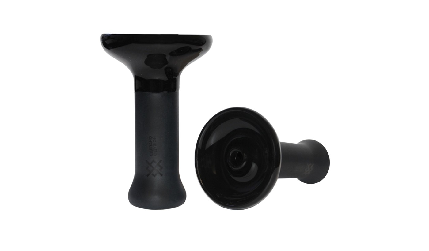 Hookah Bowl Cloud Shower Black Phunnel M (Glaze top)