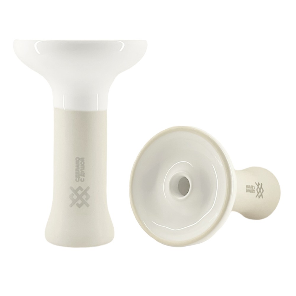 Чаша для кальяна Облако Душа White Phunnel M (Glaze top)